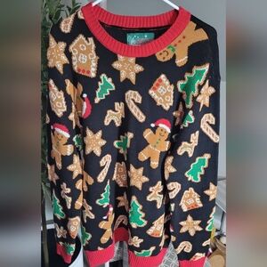 Ugly Christmas Sweater Gingerbread Christmas XL